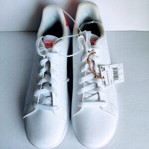 Ladies SZ 6 Adidas White Advantage Tennis Sneaker